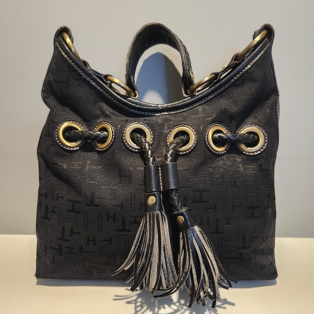 Vintage Tommy Hilfiger Black Shoulder Purse